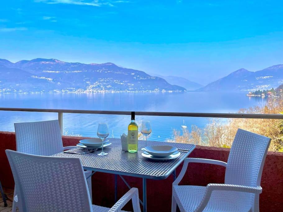 Ferienwohnung Studio Belvedere Brezzo Exteriör bild